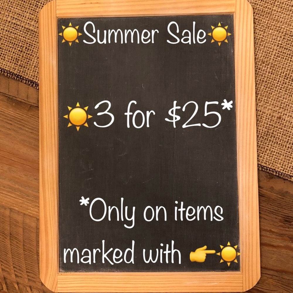 ☀️3/$25 Summer Sale☀️